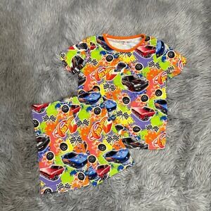 Joyful Kids Bamboo Hot Wheels Pajama Set Colorful Soft Toddler Boys 2T